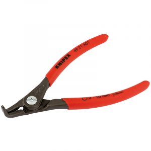 Knipex 49 21 A01 130mm 90&deg; External Straight Tip Circlip Pliers 3 - 10mm Capacity