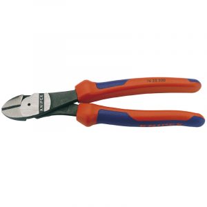 Knipex 74 22 200 200mm High Leverage Diagonal Side Cutter with 12&deg; Head