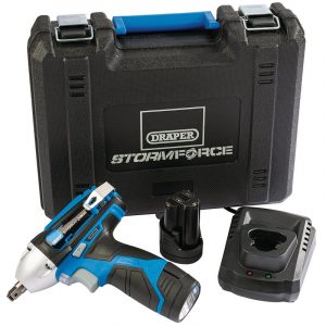 Draper Storm Force® 10.8V Power Interchange 3/8" Impact Wrench Kit (80Nm)