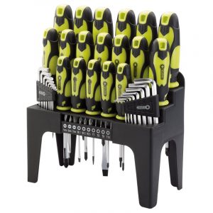 Screwdriver, Hex Key and Bit Set (Green) (44 Piece)