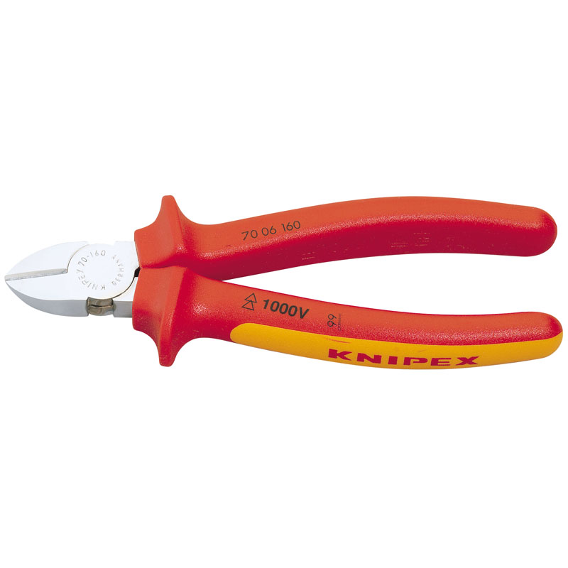Knipex 70 06 160 SBE 160mm Fully Insulated Diagonal Side Cutter
