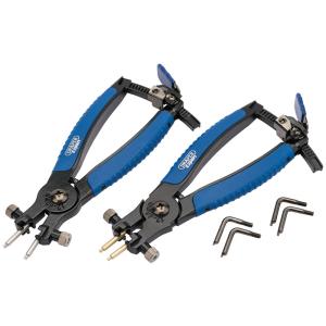 Soft Grip Ratcheting Internal and External Circlip Pliers (2 Piece)
