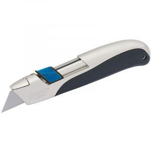 Soft Grip Trimming Knife with 'Safe Blade Retractor' Feature