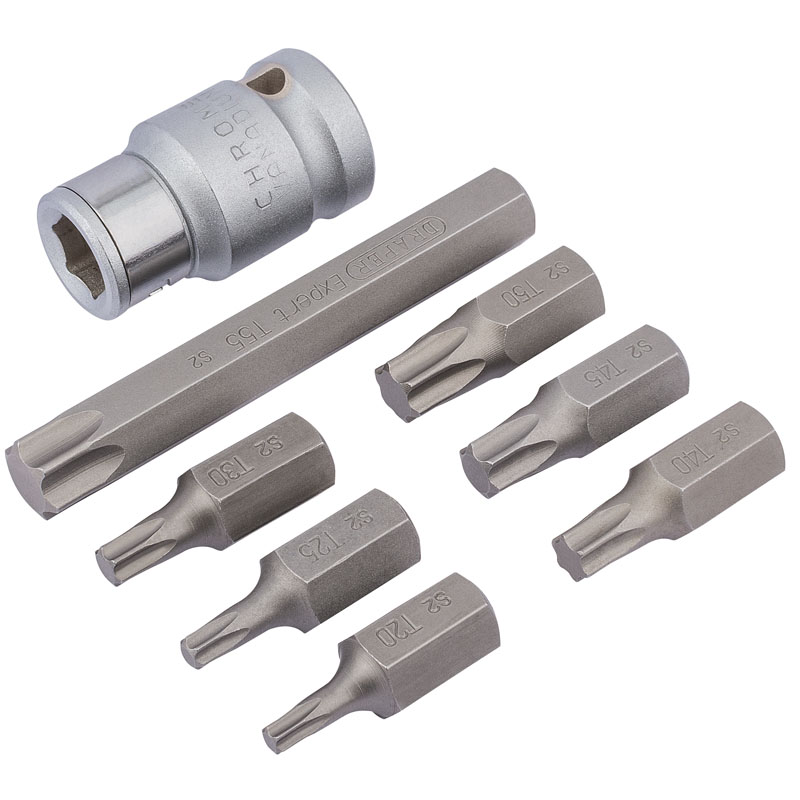 1/2" Sq. Dr. Draper TX-STAR® Bit Set (8 Piece)