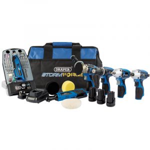 Draper Storm Force® 10.8V Power Interchange Kit (11 Piece)
