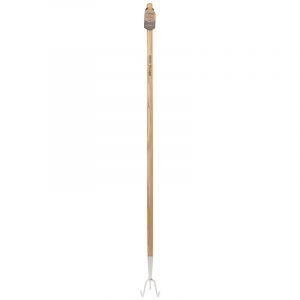 Stainless Steel 3 Prong Cultivator with Ash Handle