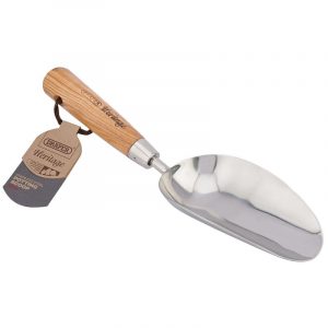 Stainless Steel Hand Potting Scoop with Ash Handle