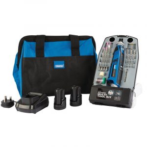 Draper Storm Force® 10.8V Power Interchange Multi-Tool Kit (+2 x 1.5Ah Batteries, Charger and Bag)