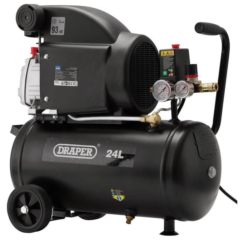 230V 24L Direct Drive Air Compressor, 1.5kW/2hp