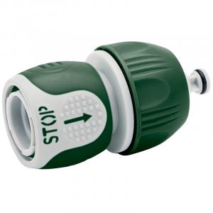Universal Hose Connector with Water Stop Feature (Suitable for 3/4, 5/8 and 1/2" Hoses)