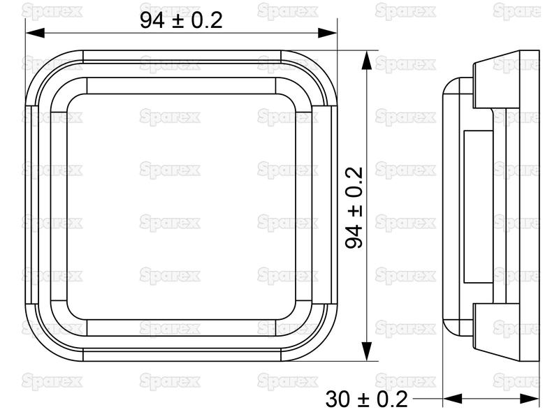 SPAREX LED Reversing Light RH & LH, 10-30V - Image 4