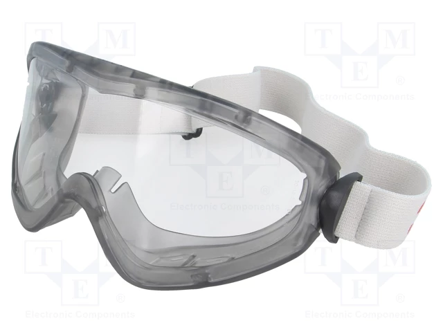 3M 2890, Scratch Resistant Anti-Mist Safety Goggles with Clear Lenses