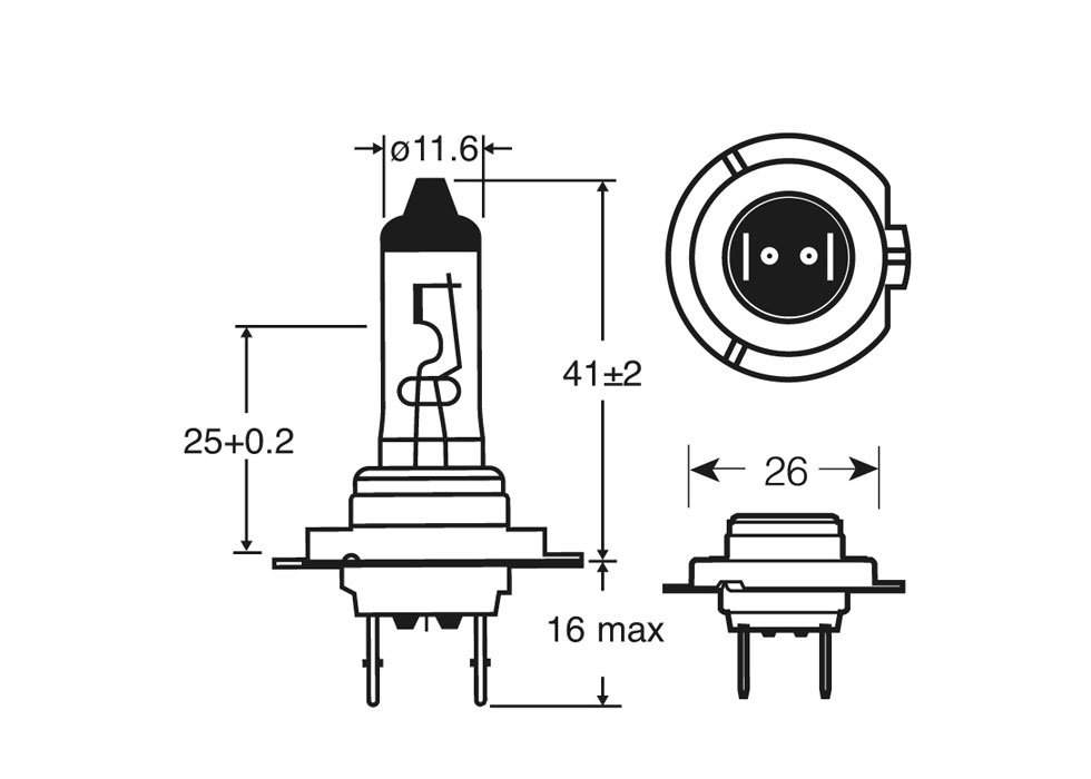 RING H7 Xenon200 Brighter Headlamp 12V 55W Px26d - Image 3