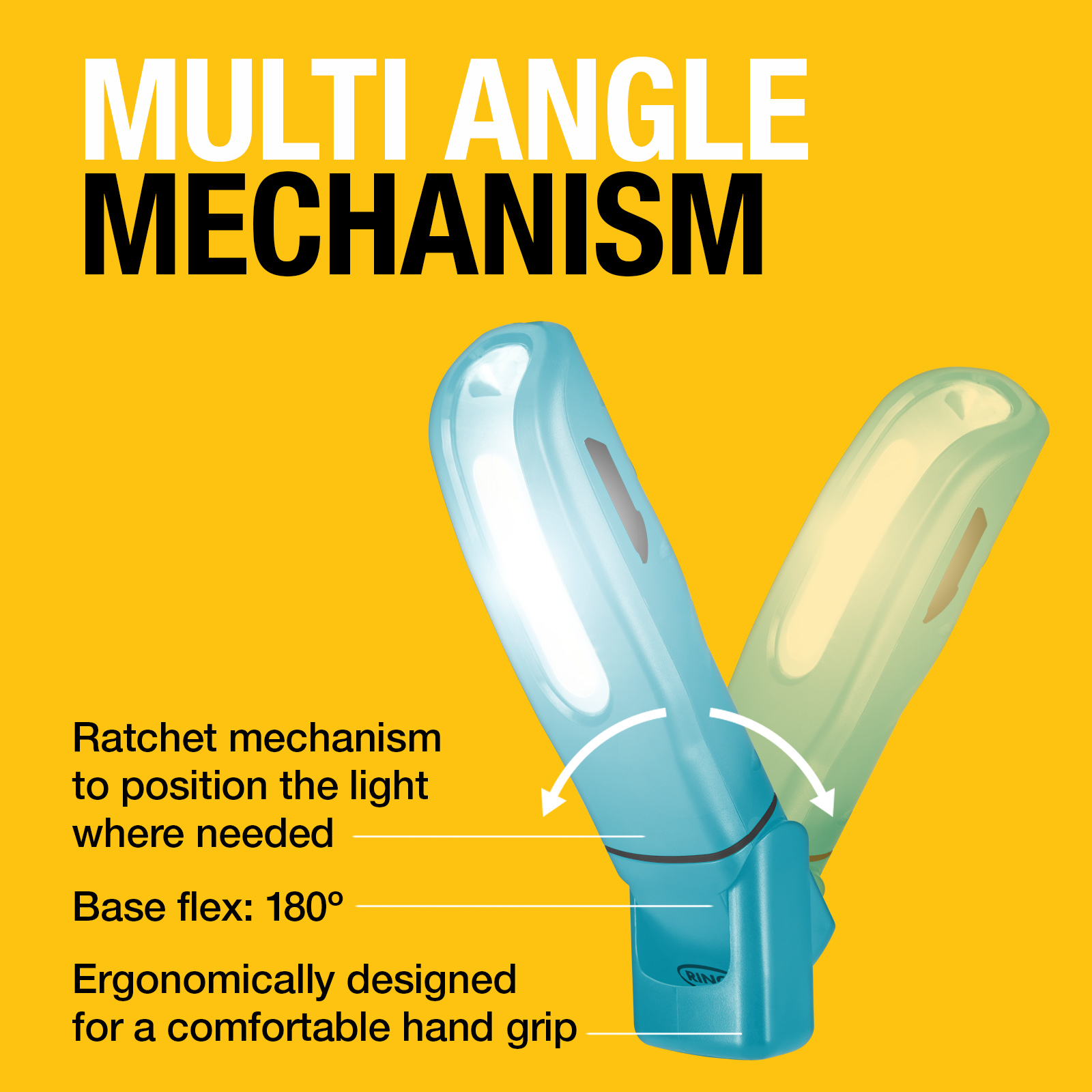 RING MAGflex MINI250 BLUE Rechargeable Handheld Inspection Lamp - Image 3