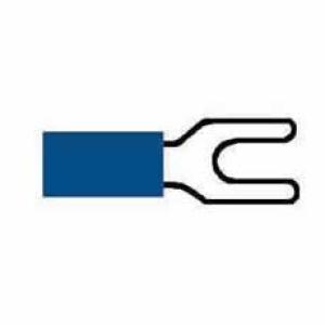 Blue Pre-Insulated Spade Terminals - 3.70mm