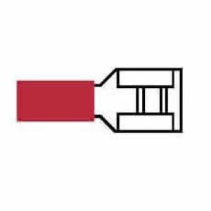 Red Pre-Insulated Push-On Terminals - 6.30mm