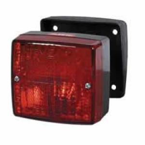 Square Surface-Mounted Rear Motorway Fog Lamp
