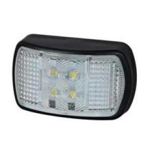 Clear LED Front Marker Lamp with Superseal Plug - 12/24V