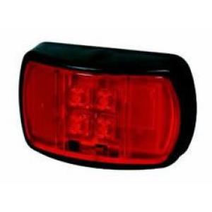 Red LED Rear Marker Lamp with Superseal Plug - 12/24V