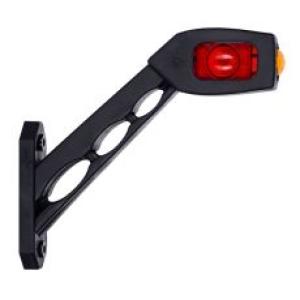 LH Red/White/Amber LED Long Oblique Outline Marker Lamp - 12/24V