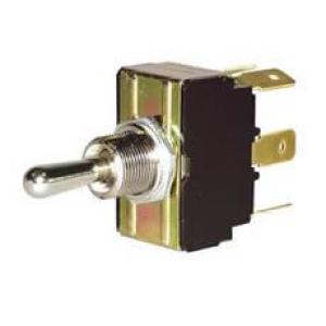 Change Over or On/Off Double-Pole Switch with Metal Lever - 10A at 28V