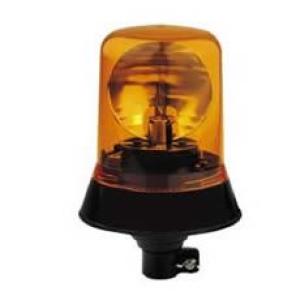 Amber Rotating Beacon with DIN Spigot Fixing - 12/24V