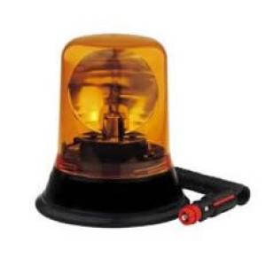 Amber Rotating Beacon with Magnetic Fixing - 12/24V
