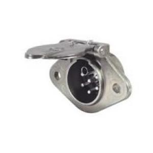 24V 7 Pin Metal Trailer Clang Plug - ISO 3731(24S)