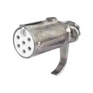 24V 7 Pin Metal Trailer Clang Socket - ISO 3731(24S)