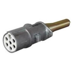 24V 7 Pin Alloy Trailer Socket - ISO 3731(24S)
