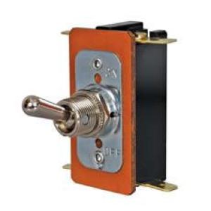 On/Off Double-Pole Heavy Duty Switch with Metal Lever - 10A at 28V