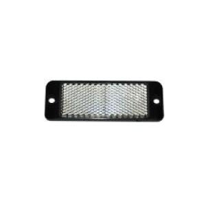 85mm White Reflex Reflector with 2 Hole Fixing