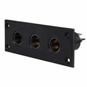 3 Way DIN Socket Panel Mount