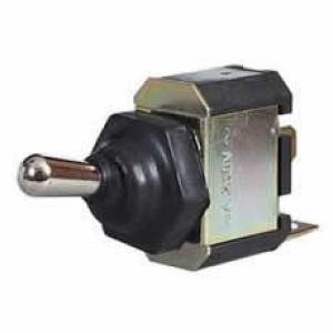 Splashproof Momentary On Toggle Switch with Rubber Gaiter - 10A at 28V