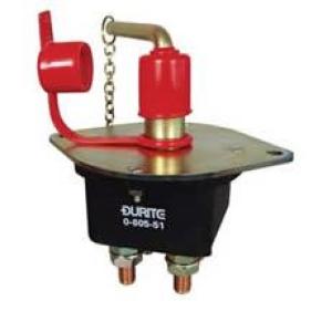 Double-Pole Battery Isolator with Removable Key and Splashproof Cover - 250A 24V