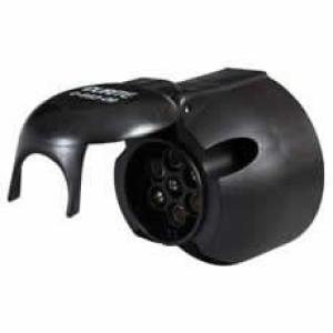 7 Pin Plastic Caravan Socket with Fog Lamp Cut Out - 12V ISO 1724