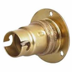 SBC Brass Bulbholder Batten with Three Hole Fixing
