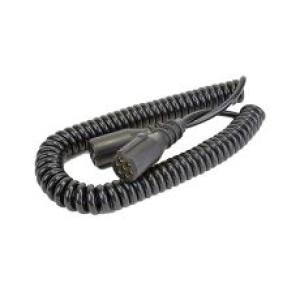 7 Core Retractable Polyurethene Cable with 2 x 24N Sockets - 4.5 Metre