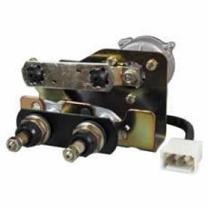 24V Wiper Motor - 2 Speed Autopark 80mm Twin Shaft 60-70-80°