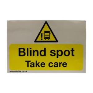 Blind Spot Safety Sign - Landscape