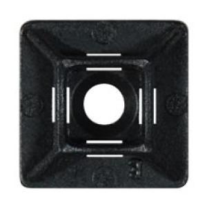 Black Adhesive Fixing Base for 5mm Cable Ties - 28 x 28mm