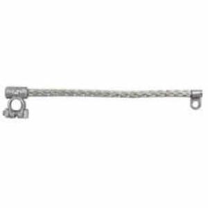 Negative 300mm Round Heavy Duty Tinned Copper Earth Strap - 16/32/0.30mm 260A