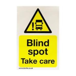 Blind Spot Safety Sign - Portrait