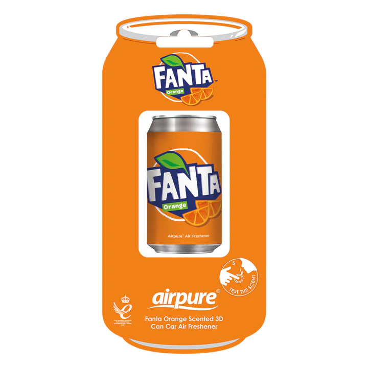 Fanta 3D Vent Clip Car Air Freshener - Fanta Orange
