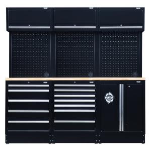 DRAPER BUNKER® Modular Storage Combo with Hardwood Worktop (14 Piece)