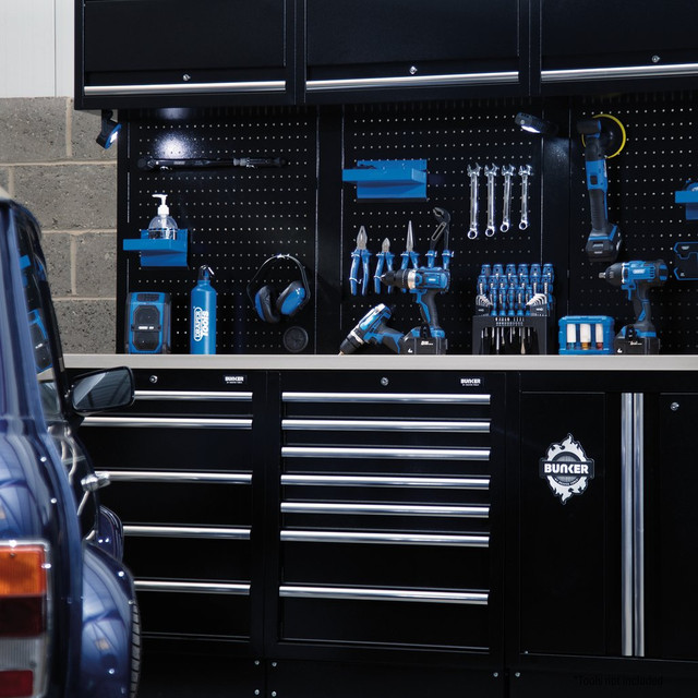 DRAPER BUNKER® Modular Storage Combo with Stainless Steel Worktop (14 Piece) - Image 3