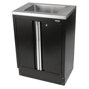 DRAPER BUNKER® Modular Floor Cabinet with Sink, 2 Door, 680mm