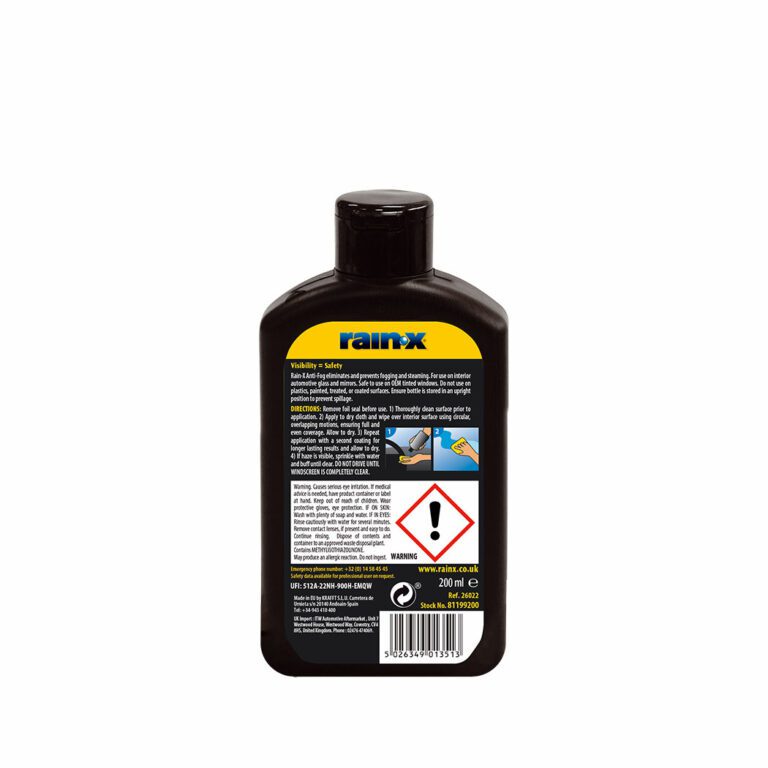 Rain.X Anti-Fog 200ml - Image 2