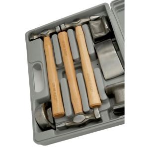FAST MOVER TOOLS HAMMER & DOLLY PANEL BEATING 7PC KIT, HICKORY HAND