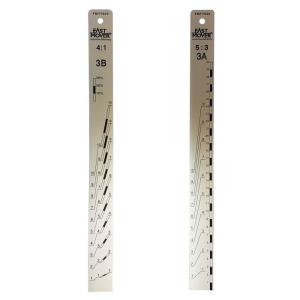FAST MOVER TOOLS PAINT MEASURING STICK, ALUMINIUM, 370 X 32 X 2MM, 5:3 & 4:1 RATIO
